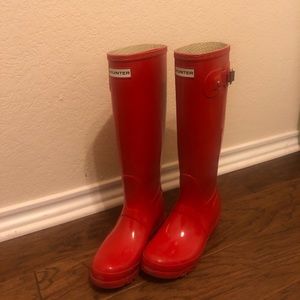Original High Gloss Waterproof Rain Boots Red